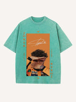 Lando Norris Print Round Neck T-shirt