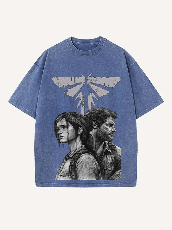 The Last of Us Print Round Neck T-shirt