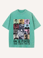 Oscar Piastri Print Round Neck T-shirt