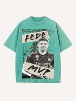 Federico Valverde Print Round Neck T-shirt