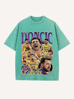 Luka Dončić Print Round Neck T-shirt