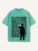 Sherlock Print Round Neck T-shirt