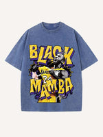 Kobe Bryant Print Round Neck T-shirt