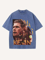 Kevin De Bruyne Print Round Neck T-shirt