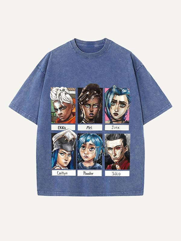 Arcane Print Round Neck T-shirt