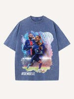 Ousmane Dembélé Print Round Neck T-shirt