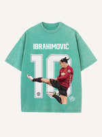 Zlatan Ibrahimović Print Round Neck T-shirt