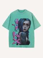 Arcane Print Round Neck T-shirt