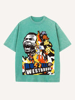 Russell Westbrook Print Round Neck T-shirt