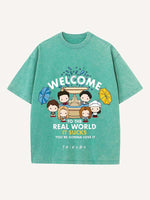 Friends Print Round Neck T-shirt