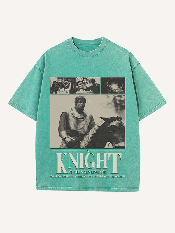 A Knight of the Seven Kingdoms Print Round Neck T-shirt