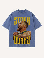 Stephen Curry Print Round Neck T-shirt