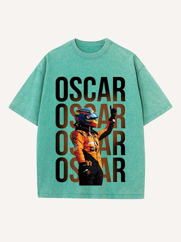 Oscar Piastri Print Round Neck T-shirt