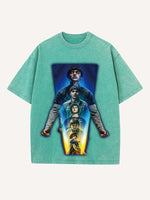 Stranger Things Print Round Neck T-shirt