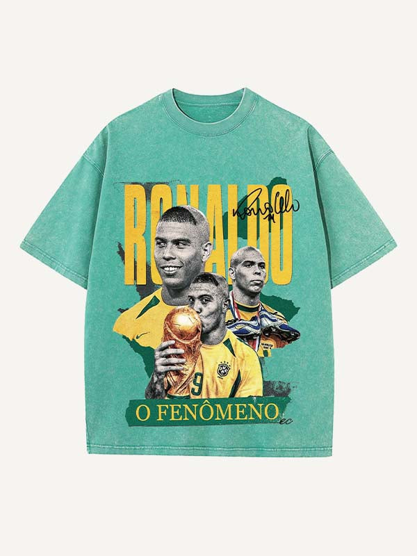 Ronaldo Print Round Neck T-shirt