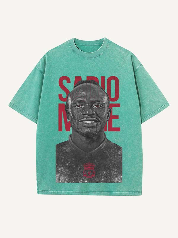 Sadio Mané Print Round Neck T-shirt