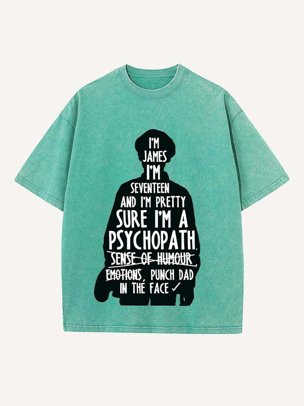 The End of the Fxxxing World Print Round Neck T-shirt