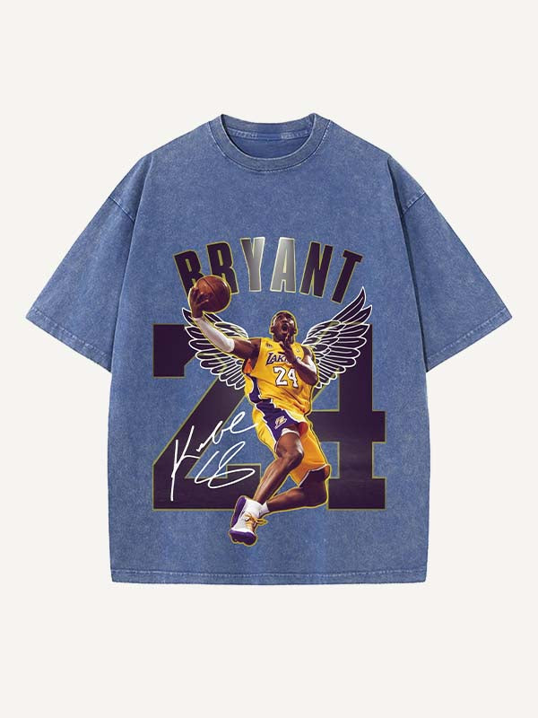 Kobe Bryant Print Round Neck T-shirt