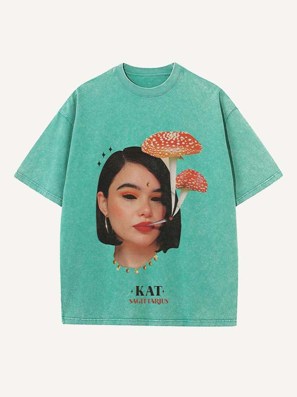 Euphoria Print Round Neck T-shirt