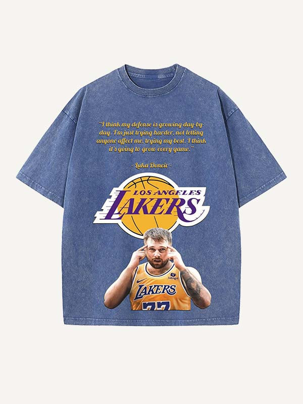 Luka Dončić Print Round Neck T-shirt