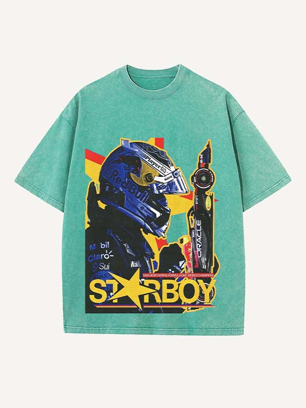 Max Verstappen Print Round Neck T-shirt