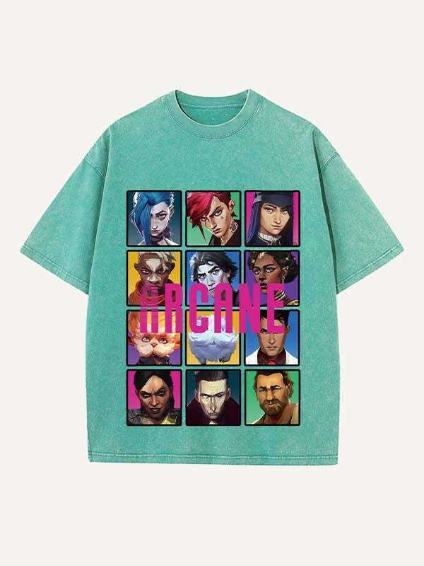 Arcane Print Round Neck T-shirt