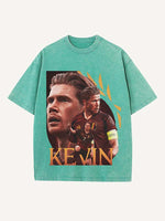 Kevin De Bruyne Print Round Neck T-shirt