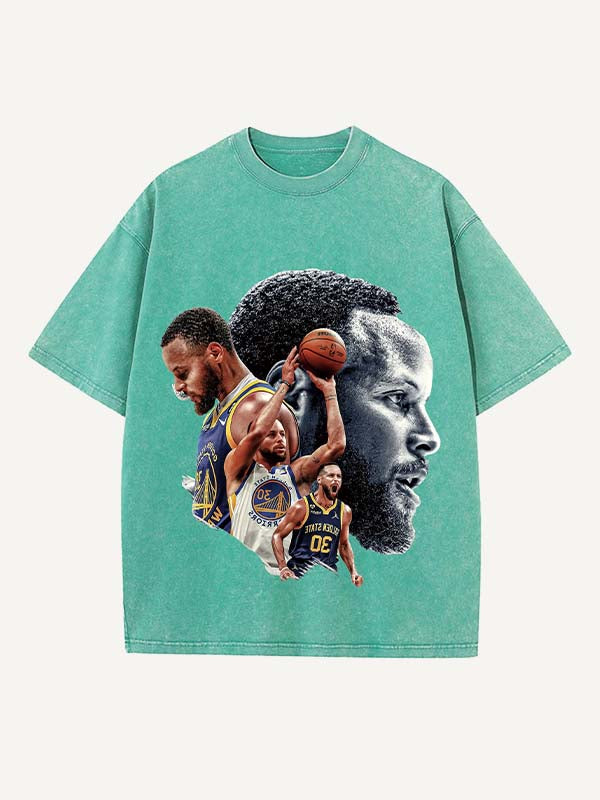 Stephen Curry Print Round Neck T-shirt