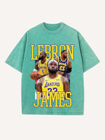 LeBron James Print Round Neck T-shirt