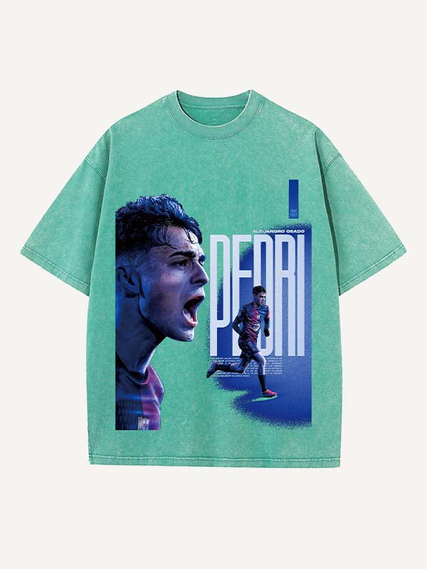 Pedri Print Round Neck T-shirt