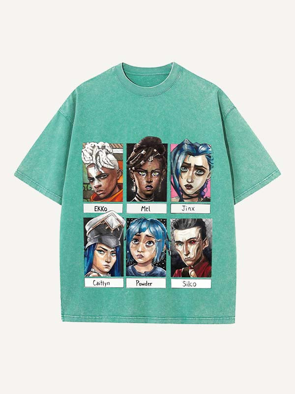 Arcane Print Round Neck T-shirt
