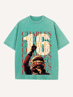 Charles Leclerc Print Round Neck T-shirt