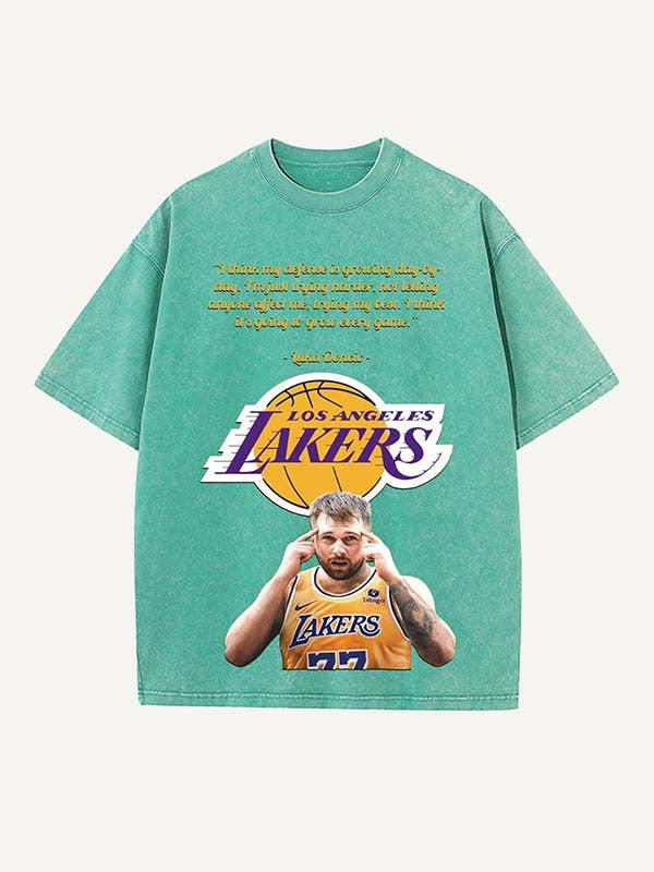 Luka Dončić Print Round Neck T-shirt