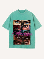 Arcane Print Round Neck T-shirt