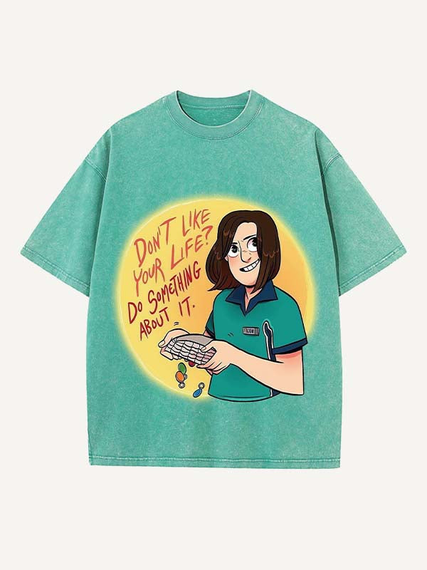 The End of the Fxxxing World Print Round Neck T-shirt