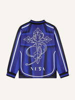 Colorblock Figure&Graphic&Letter Print Round Neck Long-sleeved T-shirt