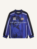 Colorblock Figure&Graphic&Letter Print Round Neck Long-sleeved T-shirt