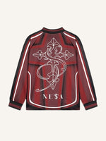 Colorblock Figure&Graphic&Letter Print Round Neck Long-sleeved T-shirt