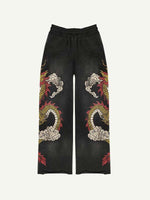 Dragon Elastic Waist Pants