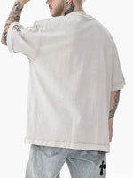 Ghost Print Round Neck T-shirt