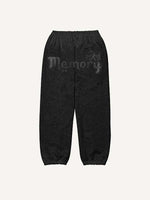 Sword&Snake&Letter&Skull Print Elastic Waist Pants