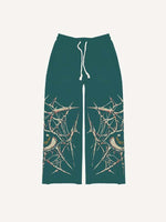 Eye&Letter&Graphic Print Elastic Waist Pants