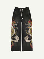 Dragon Elastic Waist Pants