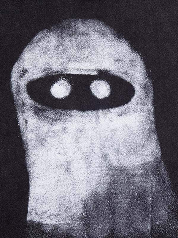 Ghost Print Round Neck T-shirt